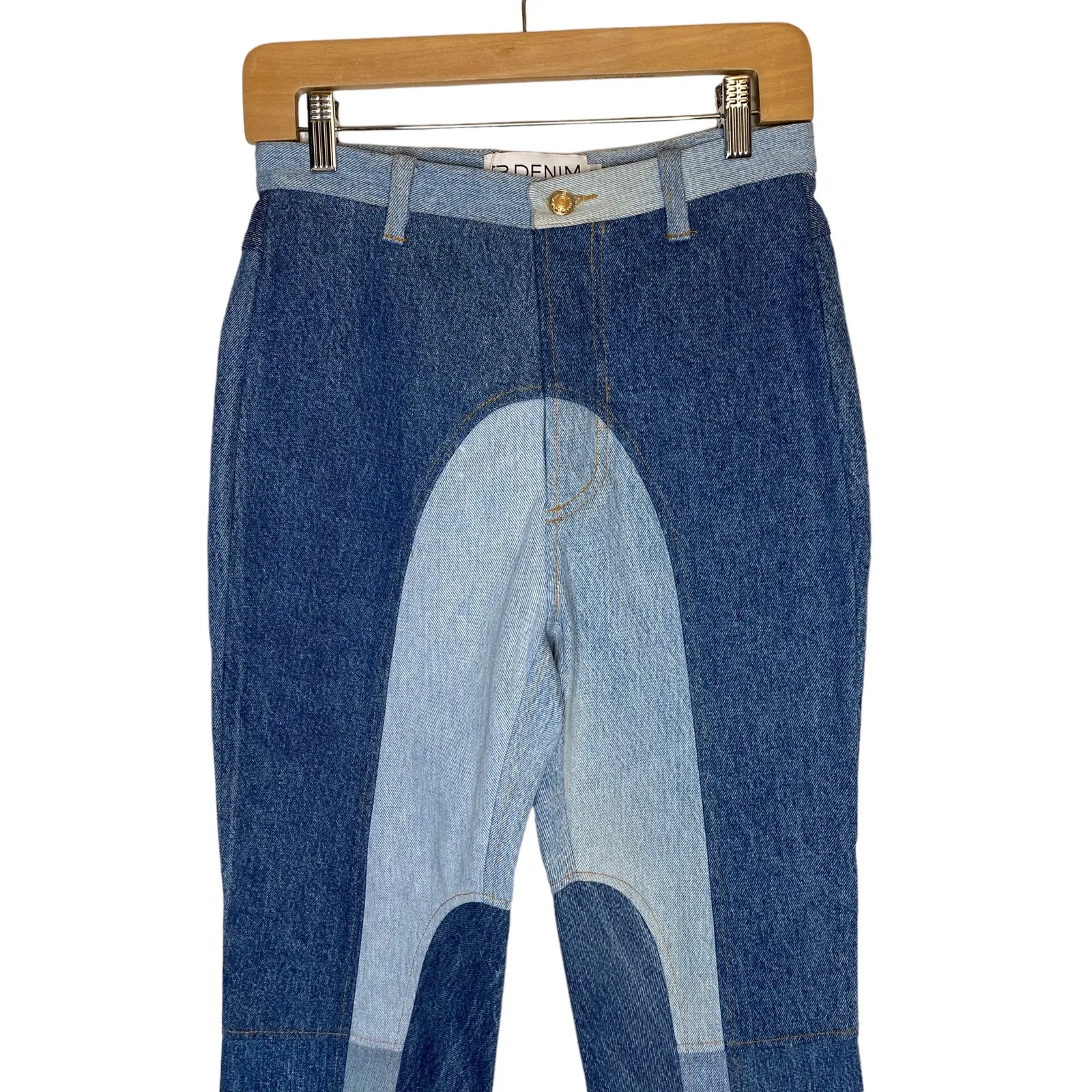 EB Denim Kendall High Rise Patchwork Jeans Blue Size undefined - Image 6