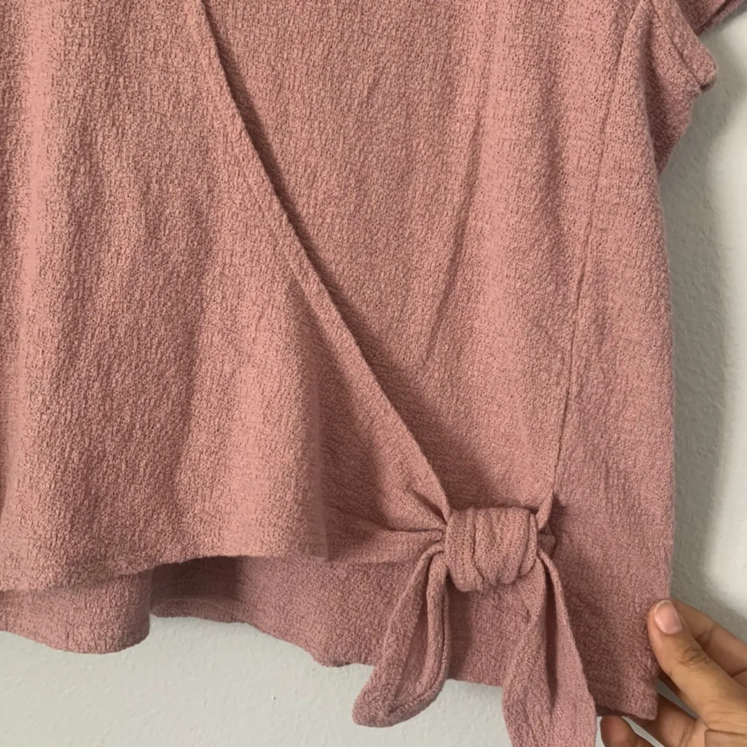 Madewell Purple Wrap Top - Image 4
