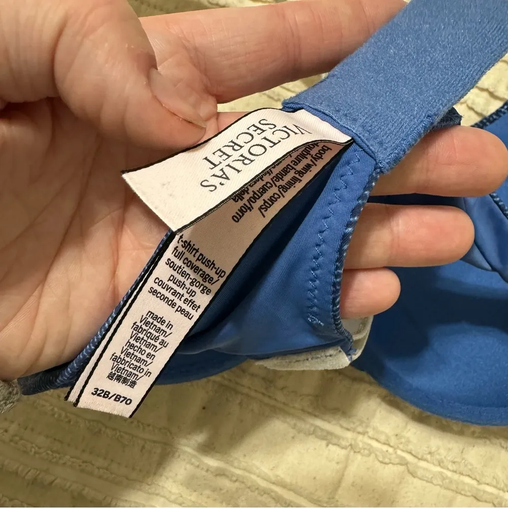 Victoria’s Secret Logo Strap T-shirt Pushup Bra - Image 5