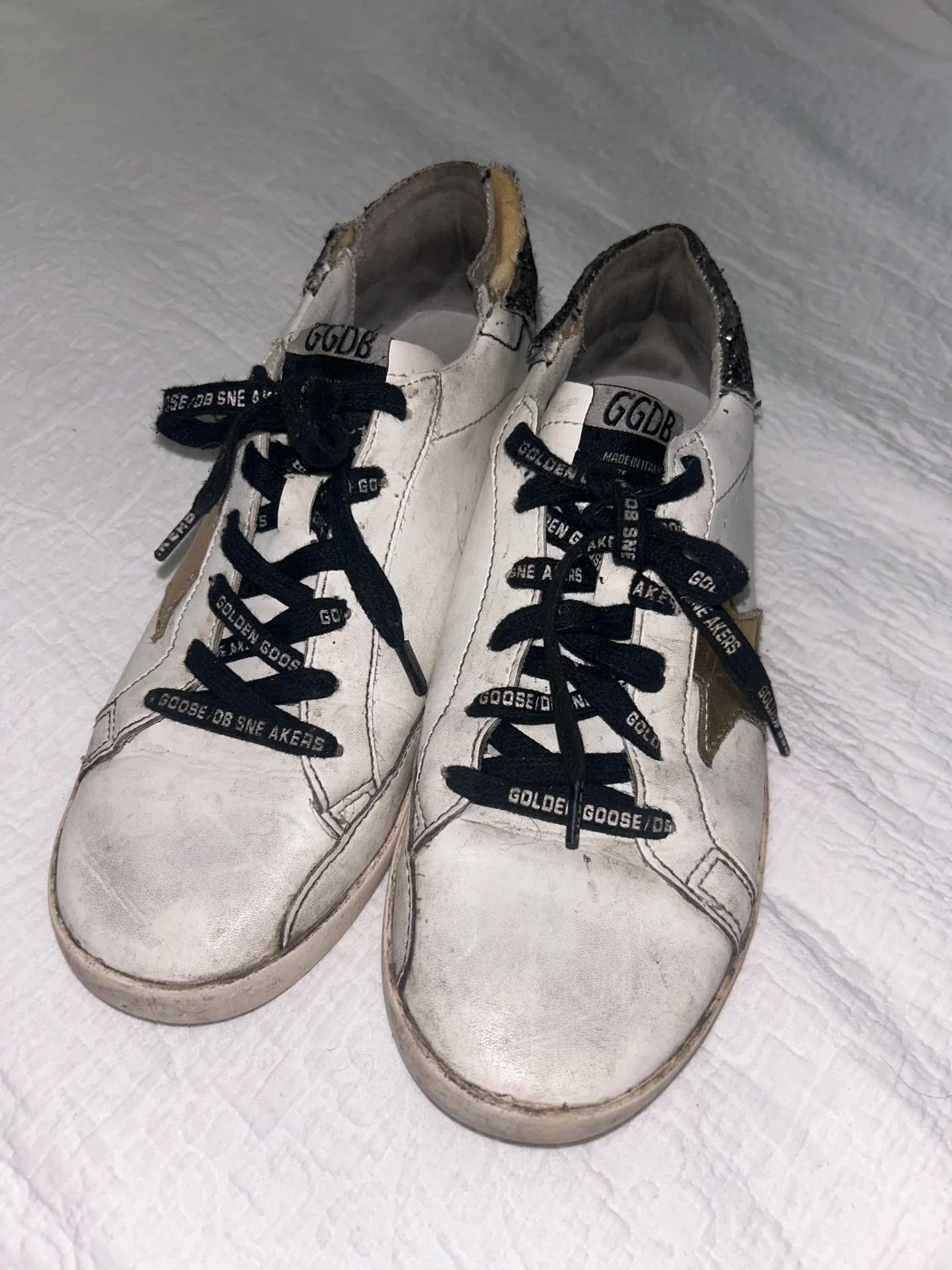 GGDB sneakers black and gold White Size 8 - Image 3