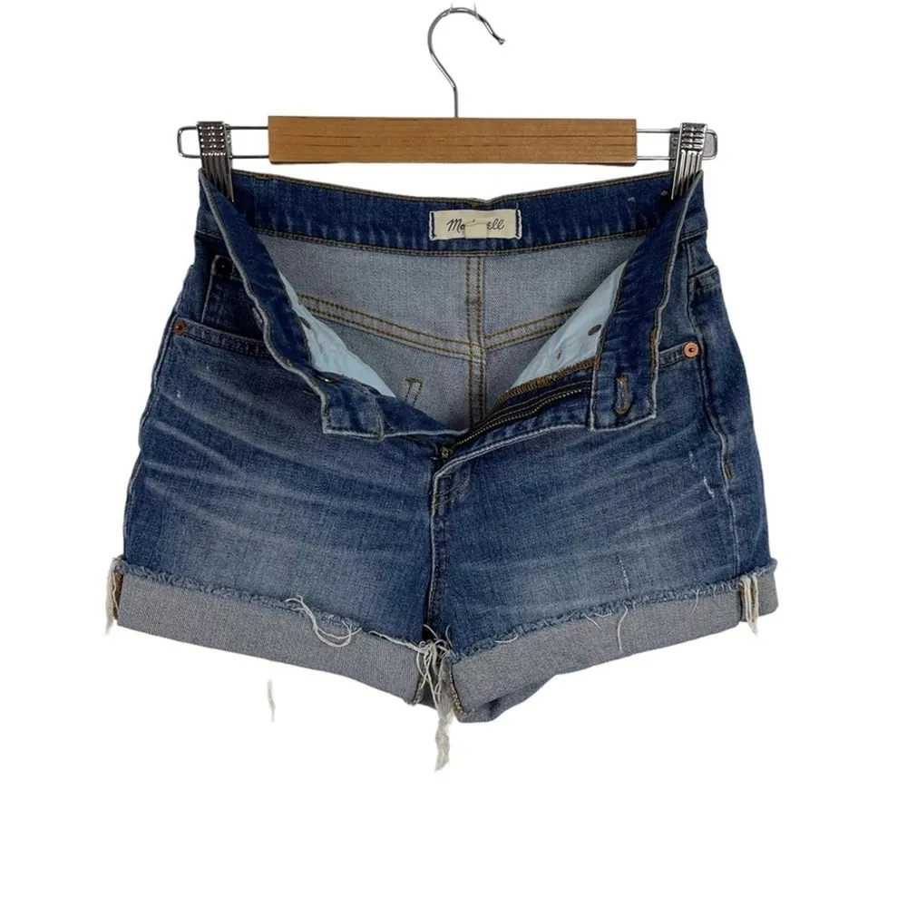 Madewell High-Rise Denim Shorts in Glenoaks Wash: Cutoff Edition Stretch Size 24 - Image 11