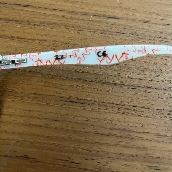 Ray•Ban Eyeglasses 5228 5014 Size 50▪️17 ‎ 140 Black  Red & White Temples - Image 5