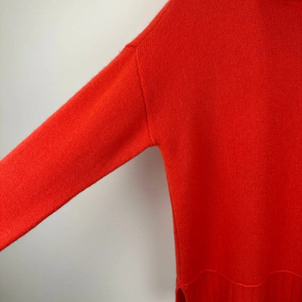 Charter Club Luxury Cashmere Mockneck Sweater Red Holiday Relaxed Boxy Medium - Image 12