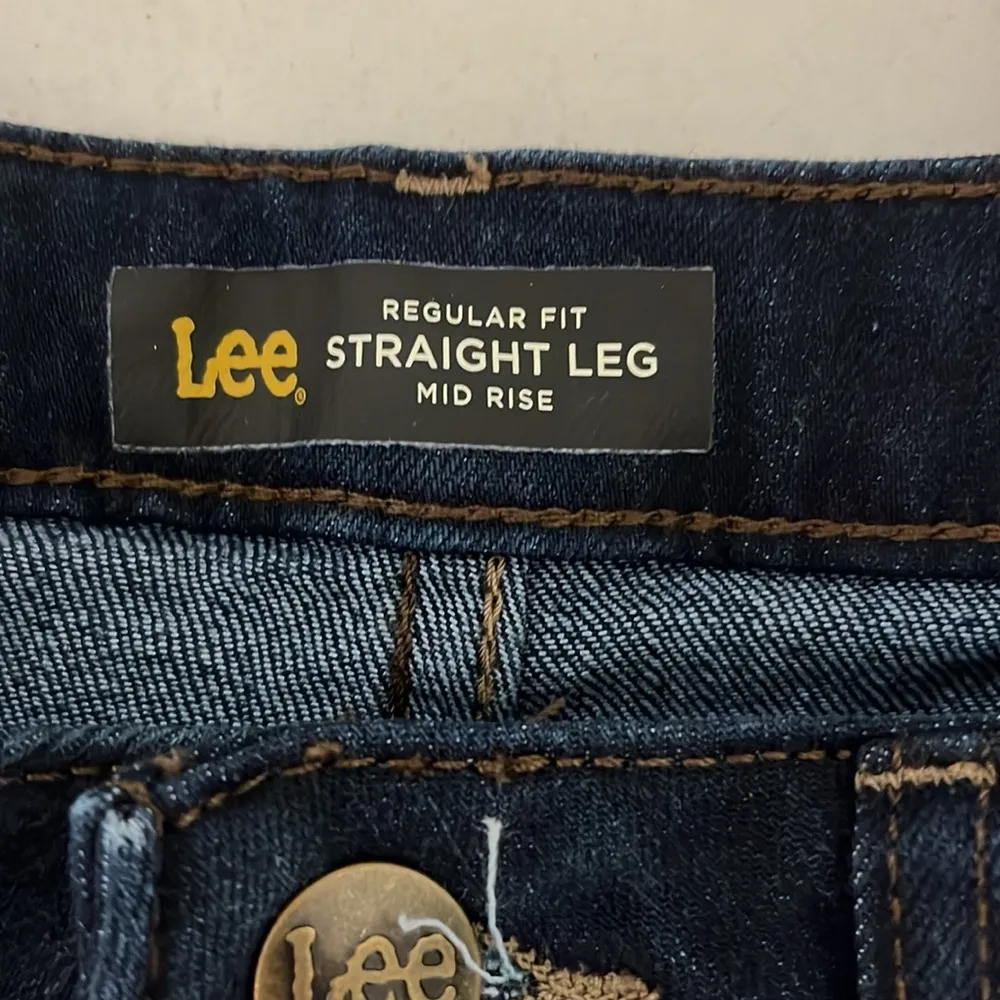 Lee Mid Rise Straight Leg Jeans - Image 7