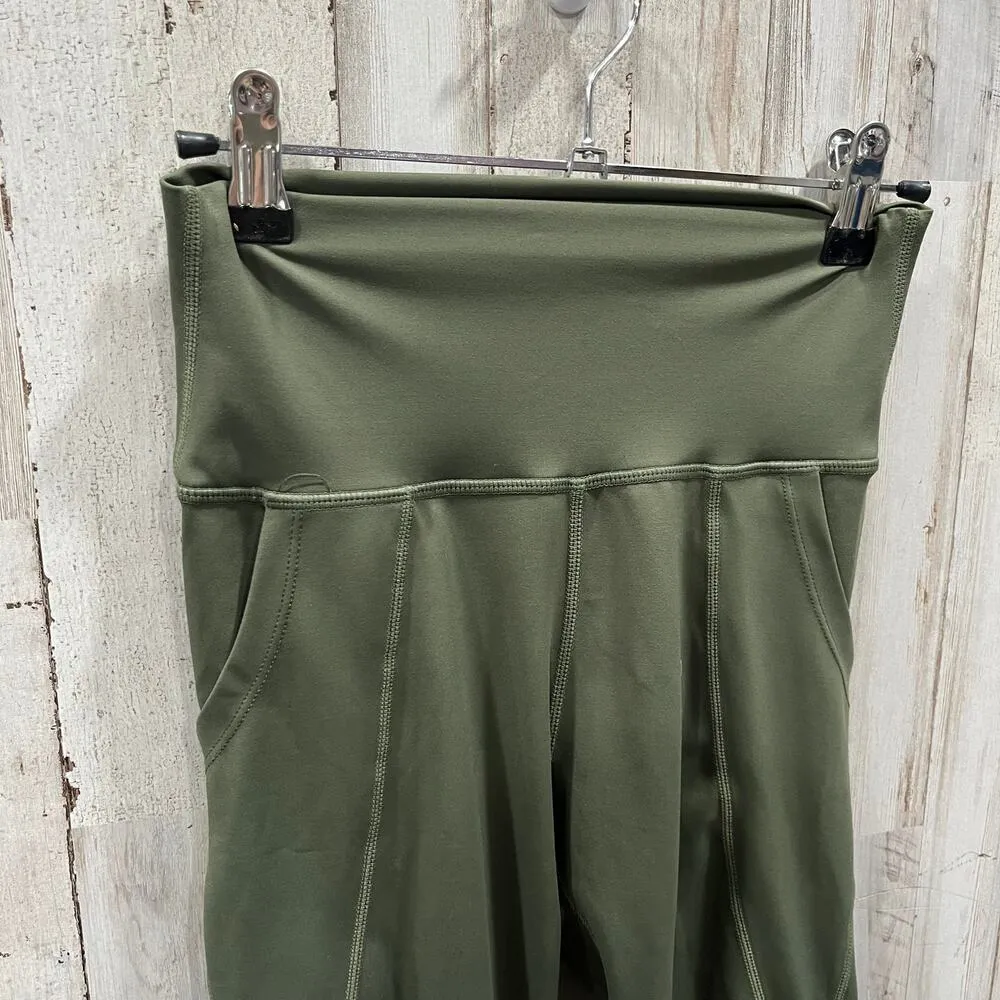 All Fenix Green High Waisted Pocket Ankle Leggings Womens Size Small - Image 2