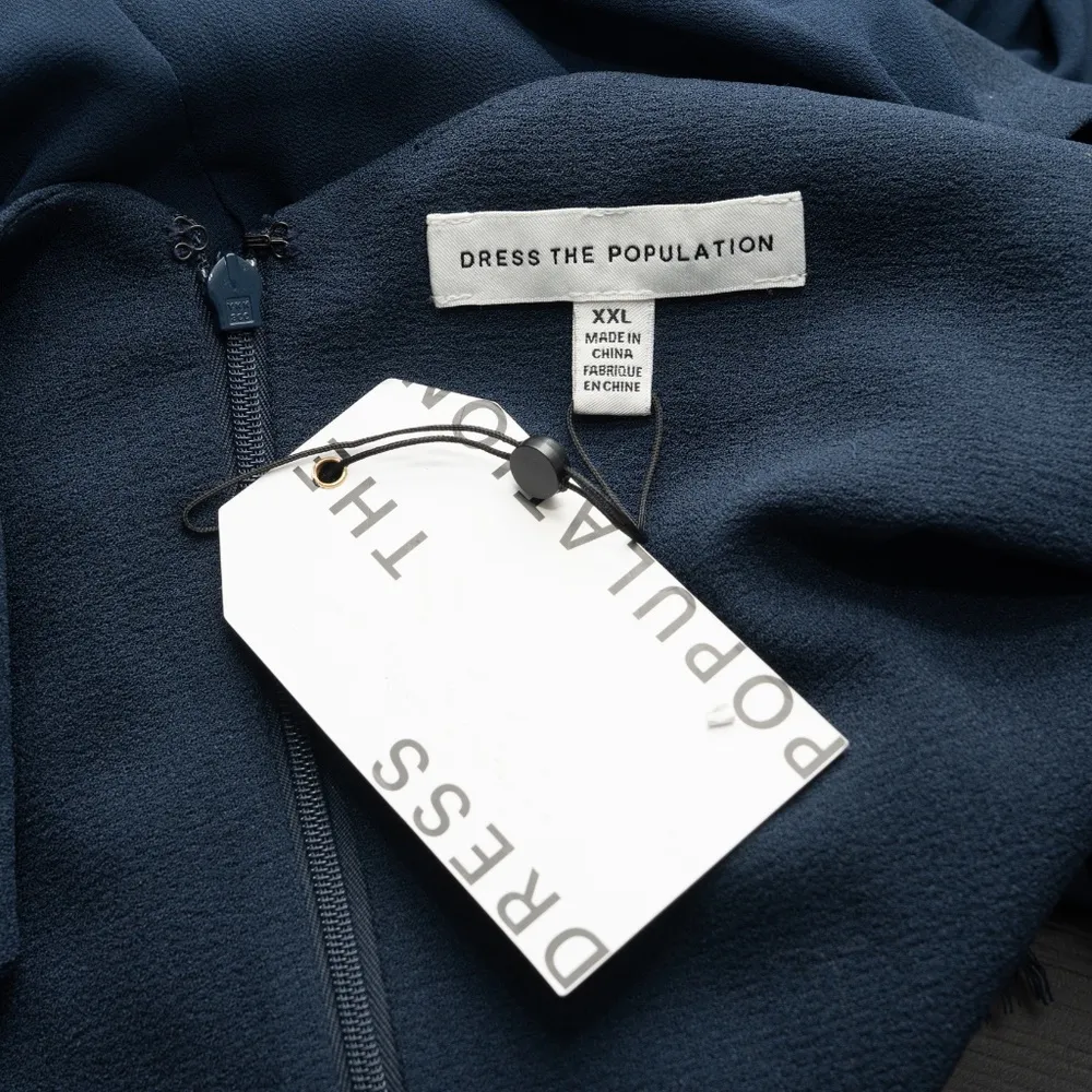 Dress The Population Alicia Chiffon Fit Flare Dress - Image 8