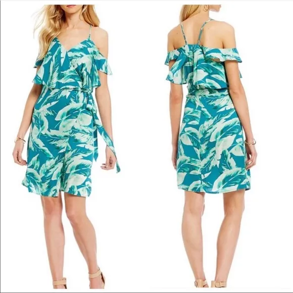 Turquoise colorful floral dress - Image 2