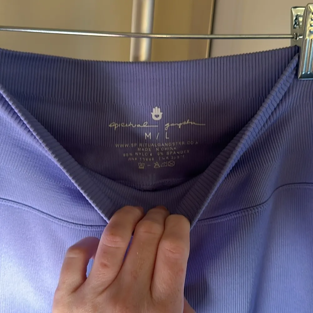 Spiritual Gangster Love Sculpt Seamless Legging ribbed high waist lavender M/L - Image 7