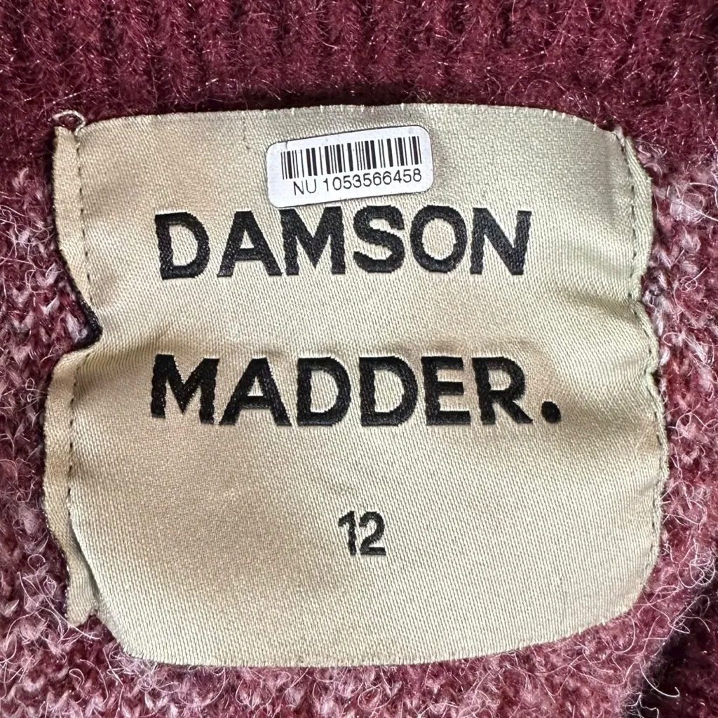 Free People Dansom Madder Oversized Chunky Abstract Cardigan Sweater 12 Large - Image 15