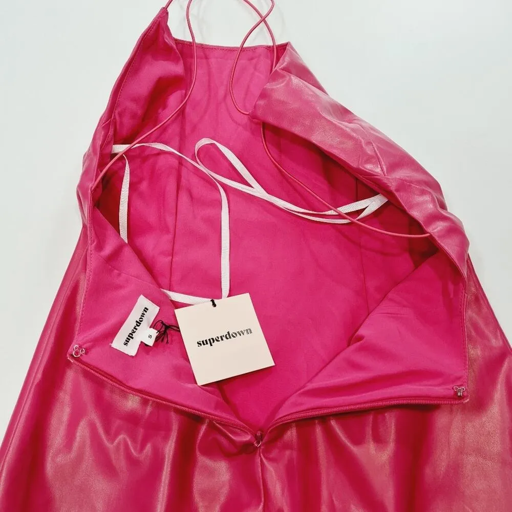 Superdown Bijou Midi Dress in Pink Small - Image 9