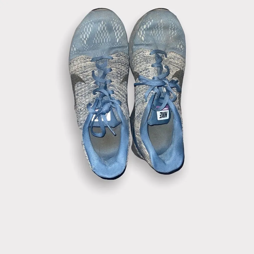 Nike  Grey and Blue  Sneakers Shoes Size 8.5 - Image 2