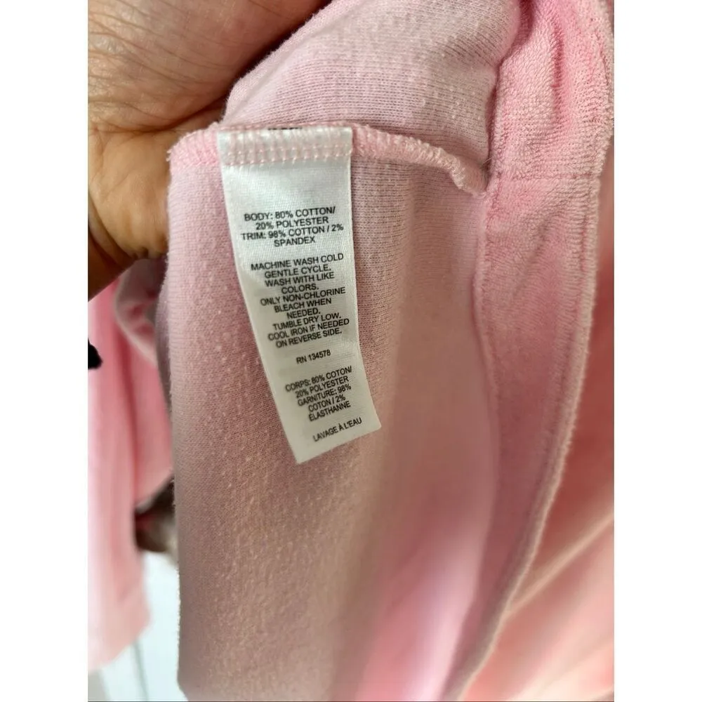 Vineyard Vines Banana Leaf Terry Relaxed Shep Shirt Pink Size XL - Image 5