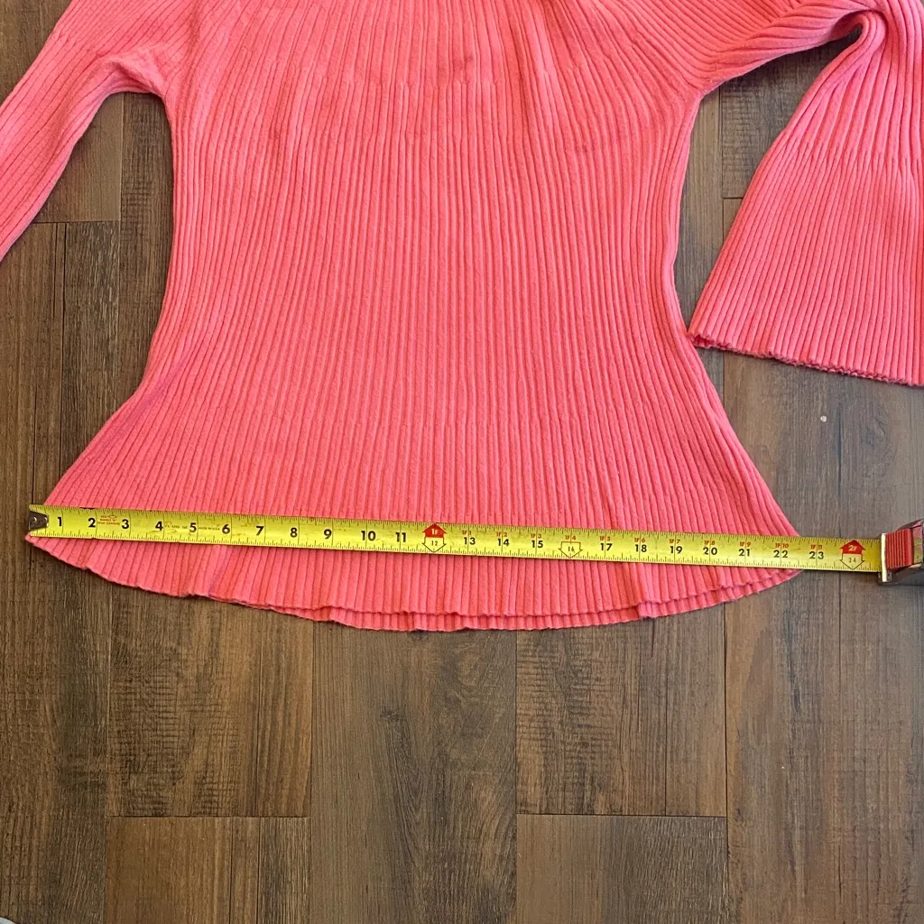 Vila Milano Elegant Pink Ribbed Blouse - Image 10