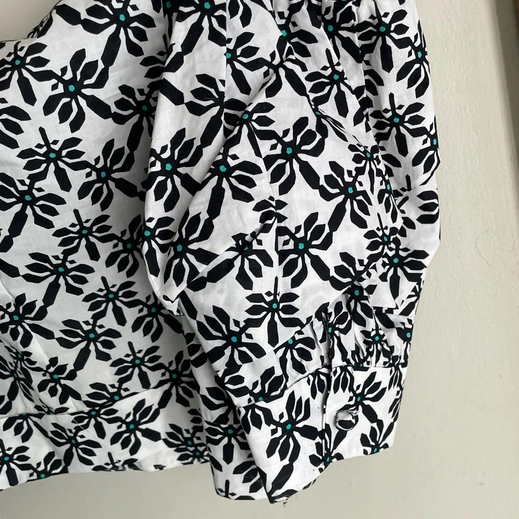 The Diane von Furstenberg Margaret Cold Shoulder Crop Top in Trellis - Image 11