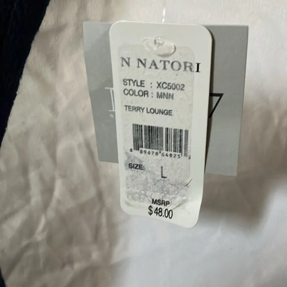 Natori: Blue Boxy (Wide) Short Sleeve Top- L - Image 3