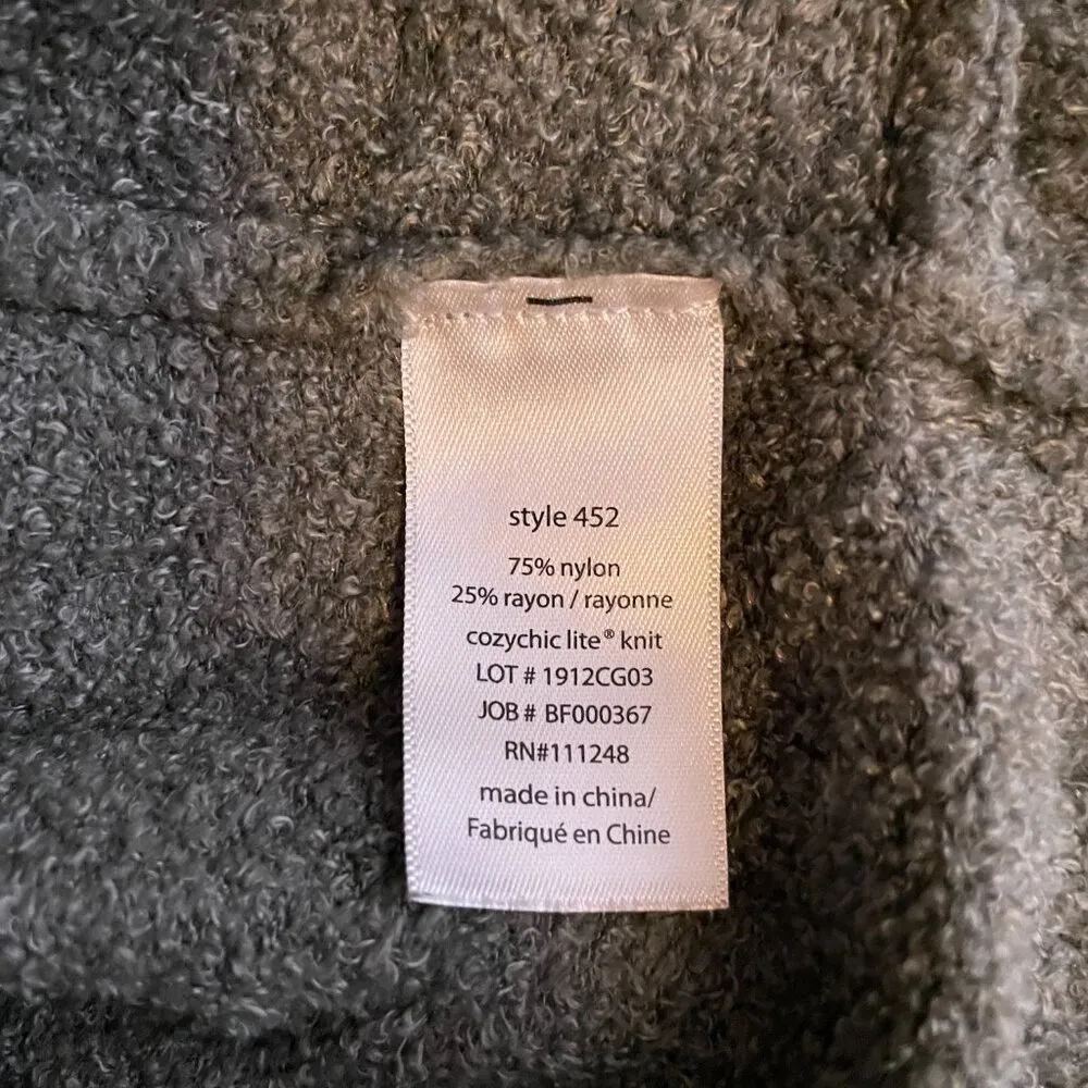 Barefoot Dreams Women M Olive Green CozyChic Lite Circle Cardigan Style 452 - Image 9