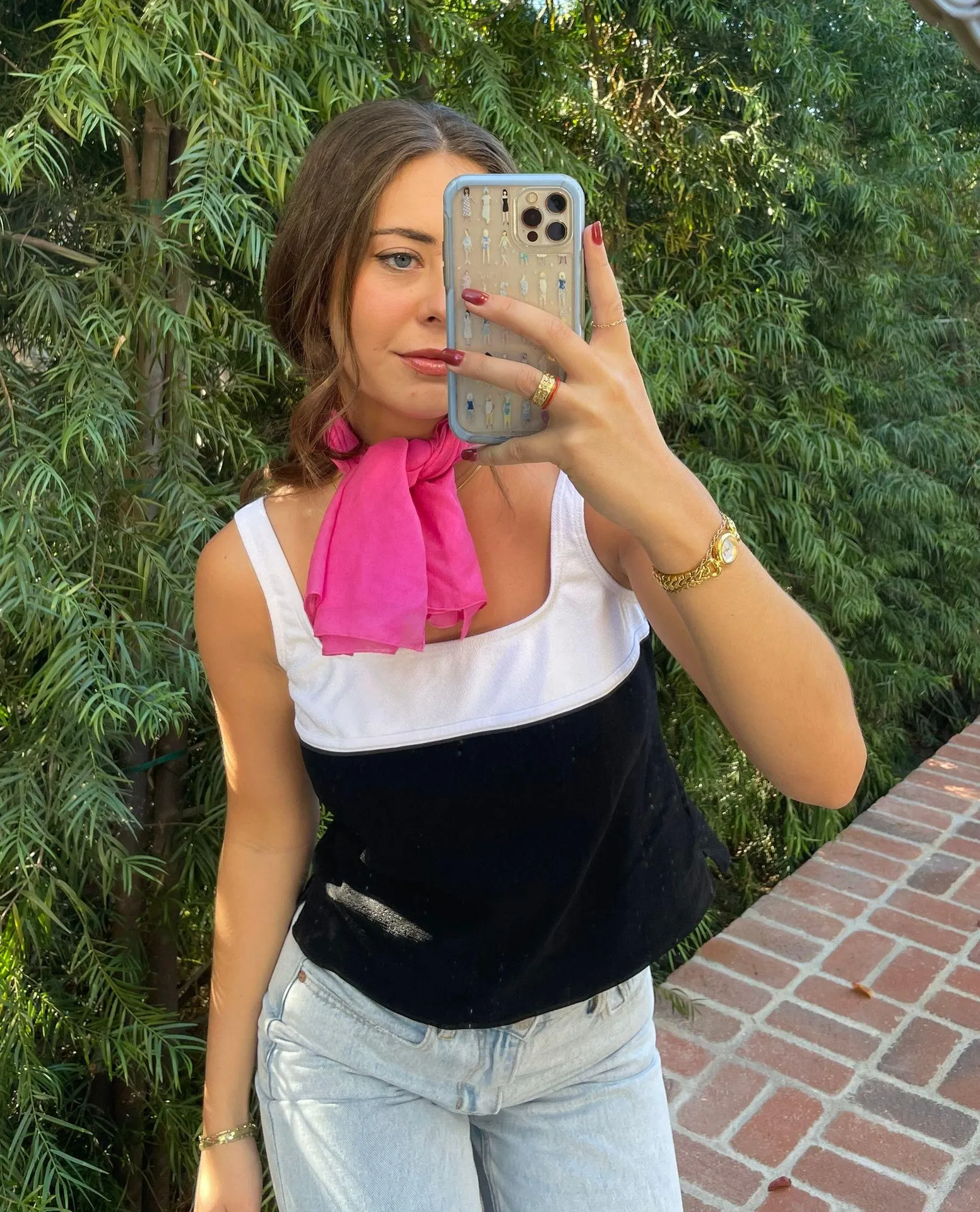 Beautiful pink bandana/ scarf - Image 3