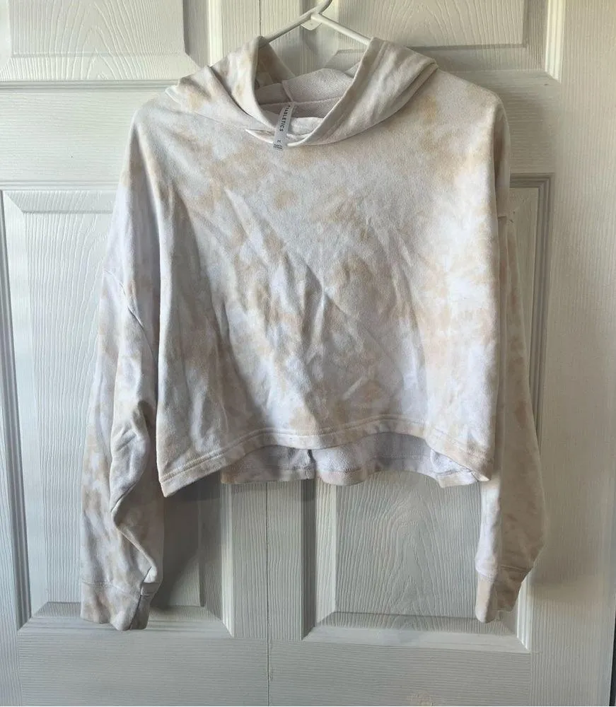 Fabletics Women's Eco-Conscious Long Sleeve Pullover Hoodie Milk Honey Magma Med - Image 3