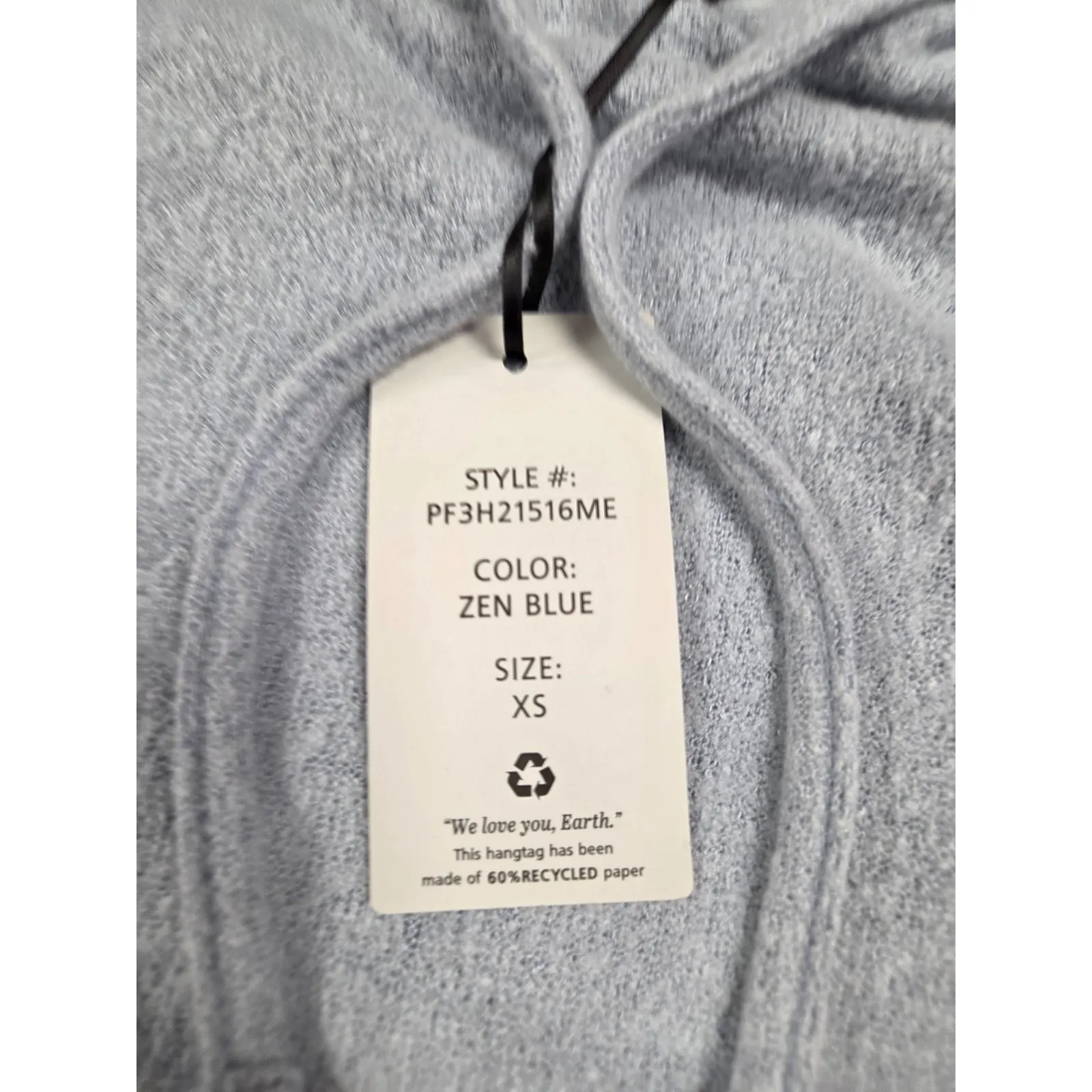 Gypsy Cloud Hooded Sweater Crop Super Soft Baby Light Zen Blue Hoodie XS - Image 2