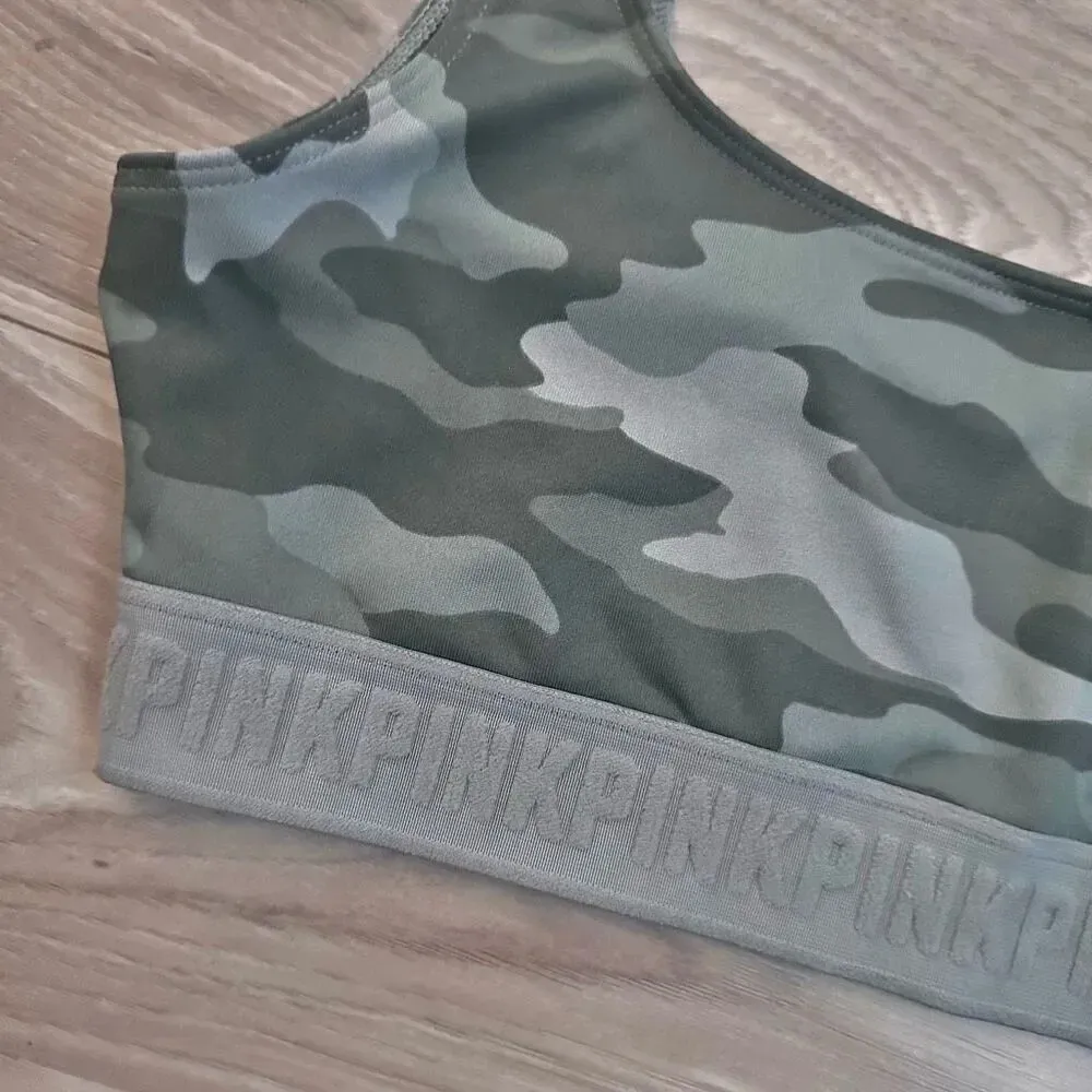 PINK VICTORIA’S SECRET | Ultimate Scoop Athletic Sports Bra Camo | Small - Image 3