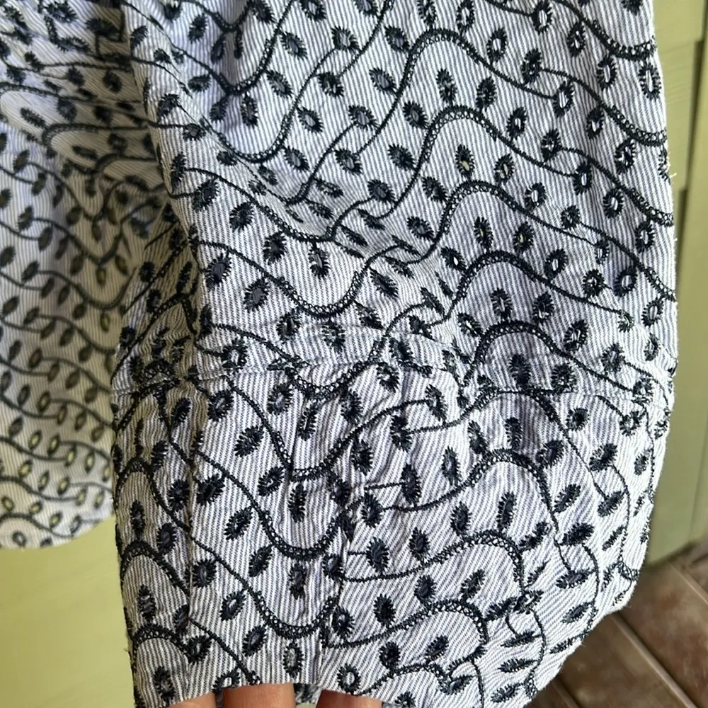 Derek Lam 10 Crosby “Noe” Eyelet Cotton Blouse - Image 5