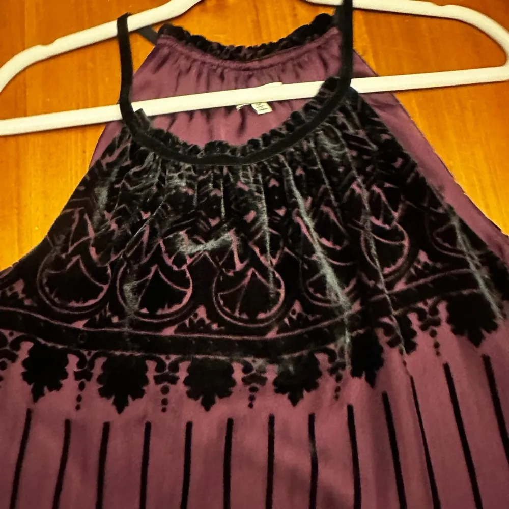 Maxx Studio velvet and chiffon shift sz M - Image 6