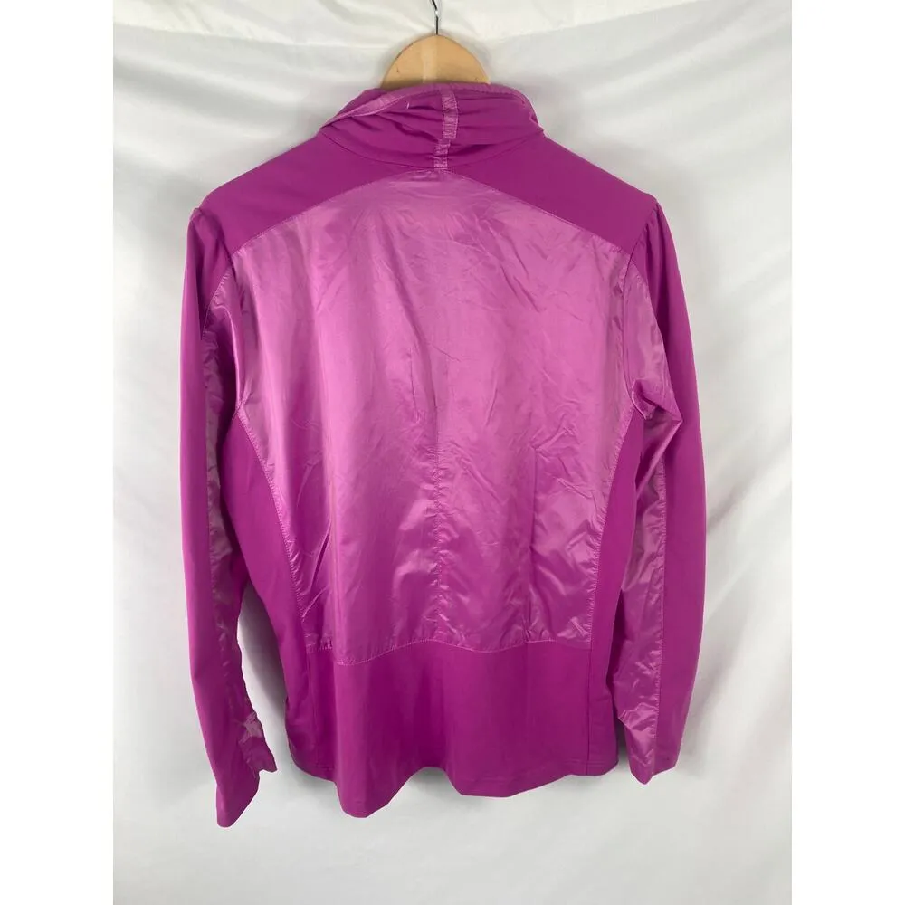 Adidas Golf Clima Proof Windbreaker Zip Jacket Purple Size Large - Image 4