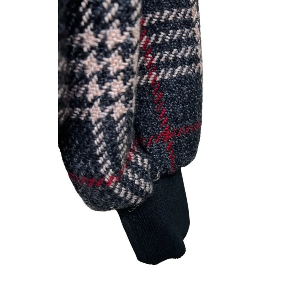 Express x Negin Mirsalehi Plaid Bomber  Jacket Women’s Size Medium - Image 3