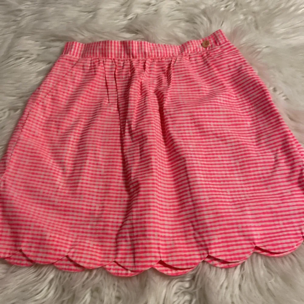 Lilly Pulitzer Skirt size XS excellent condition color pink and white length 16” - Image 12
