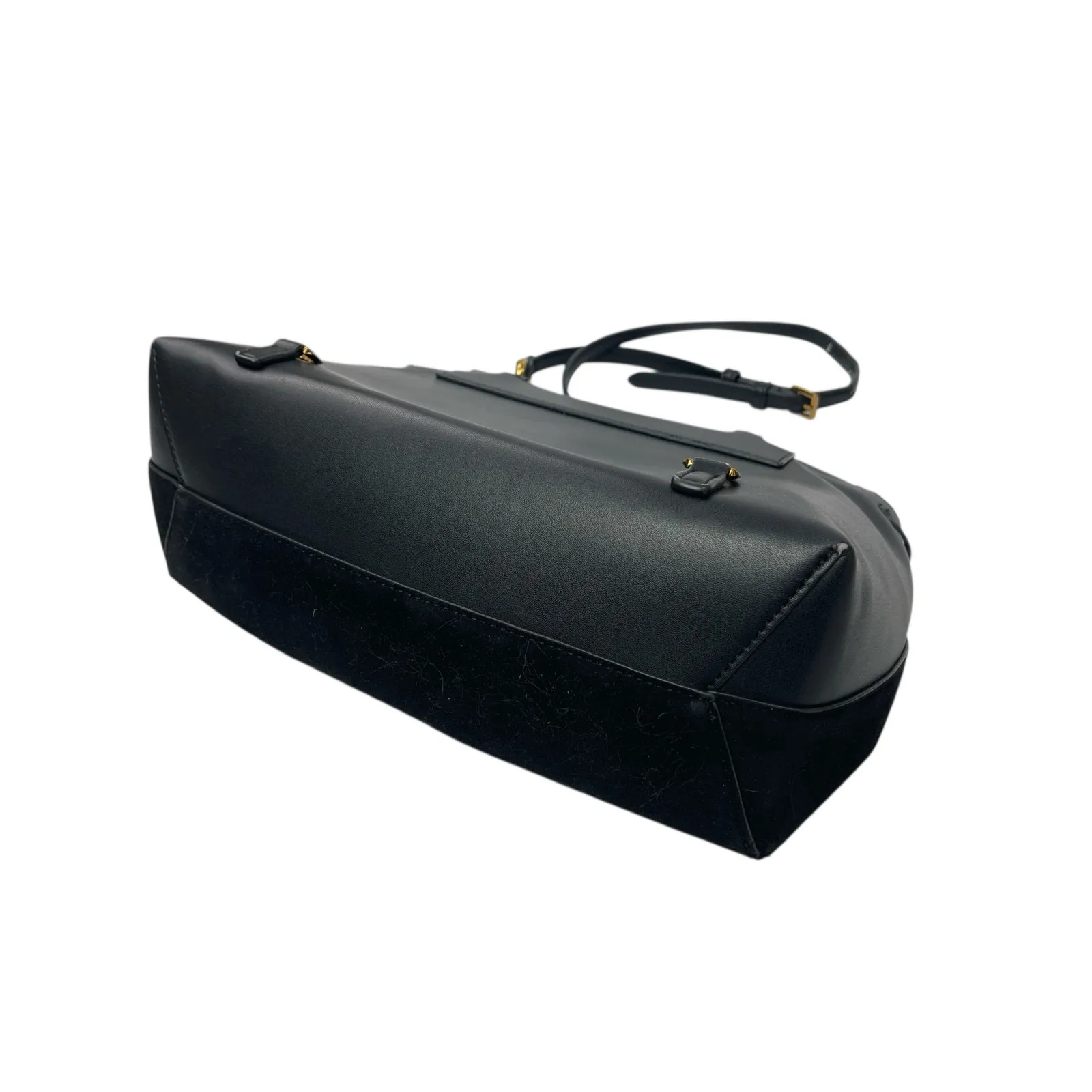 Charles & Keith Black 2-Way Tassel Faux Leather Shoulder Front Flap Backpack OS - Image 4