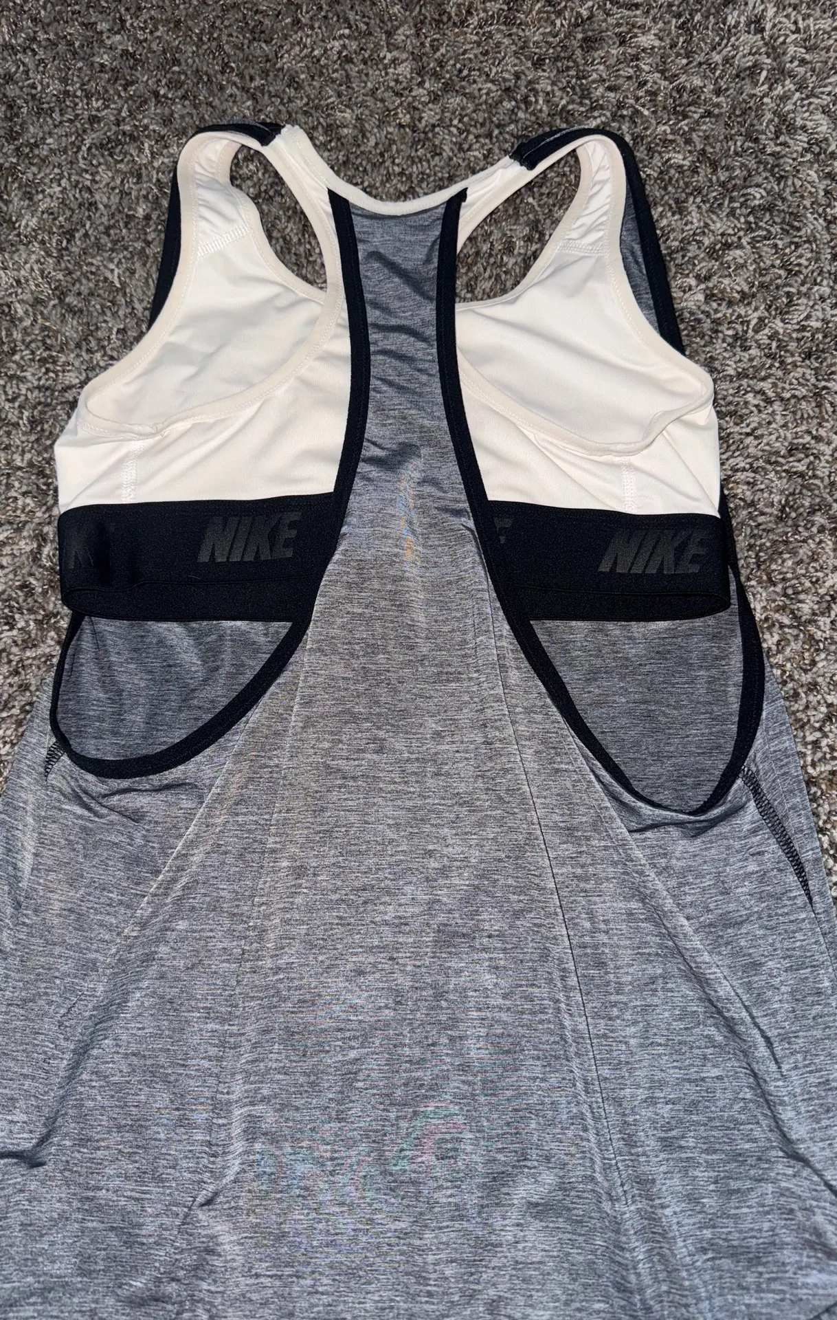 Nike Dri-Fit Tank Built-In Bra Top - Image 2