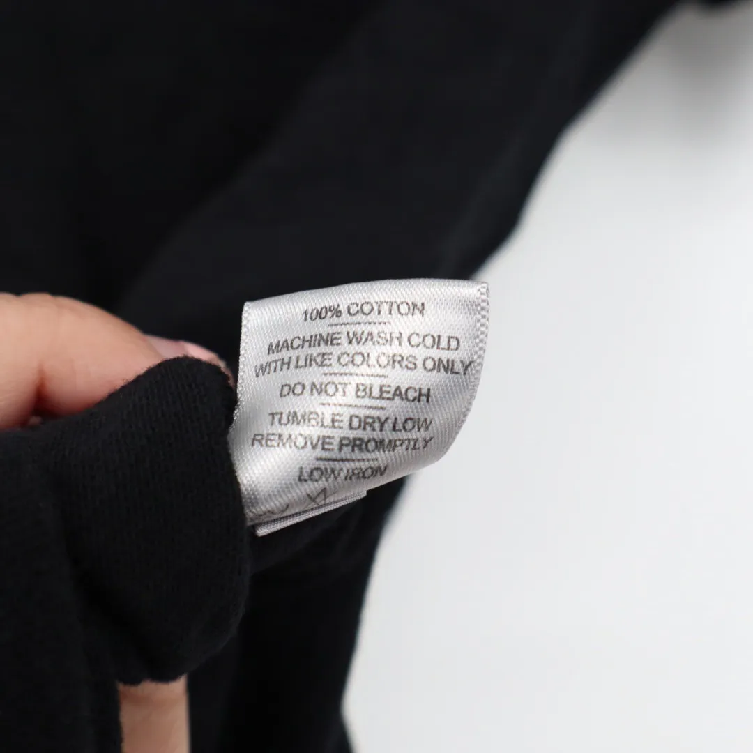 American Giant Womens Black V Neck T Shirt Size Large Made in USA Cotton Basic - Image 4