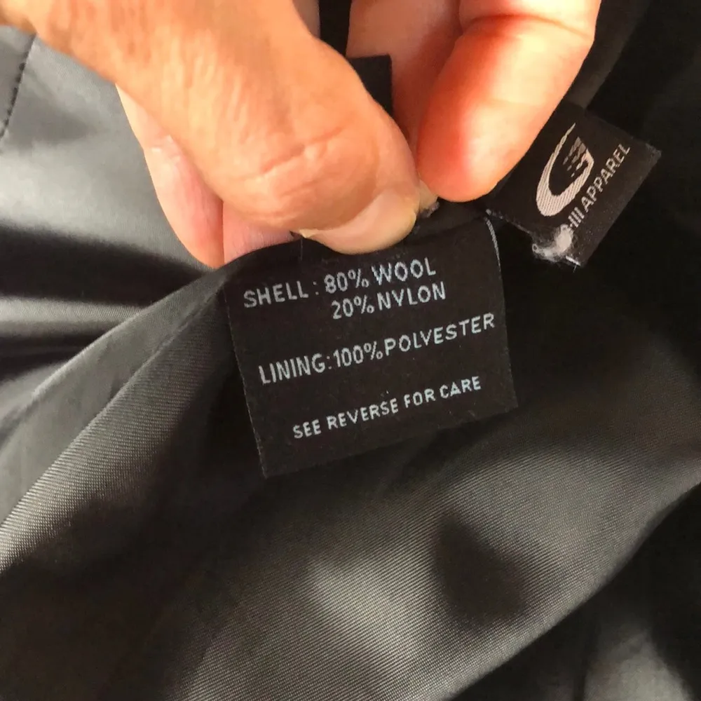 KENNETH COLE REACTION Grey/Charcoal Coat Size 14 - Image 4