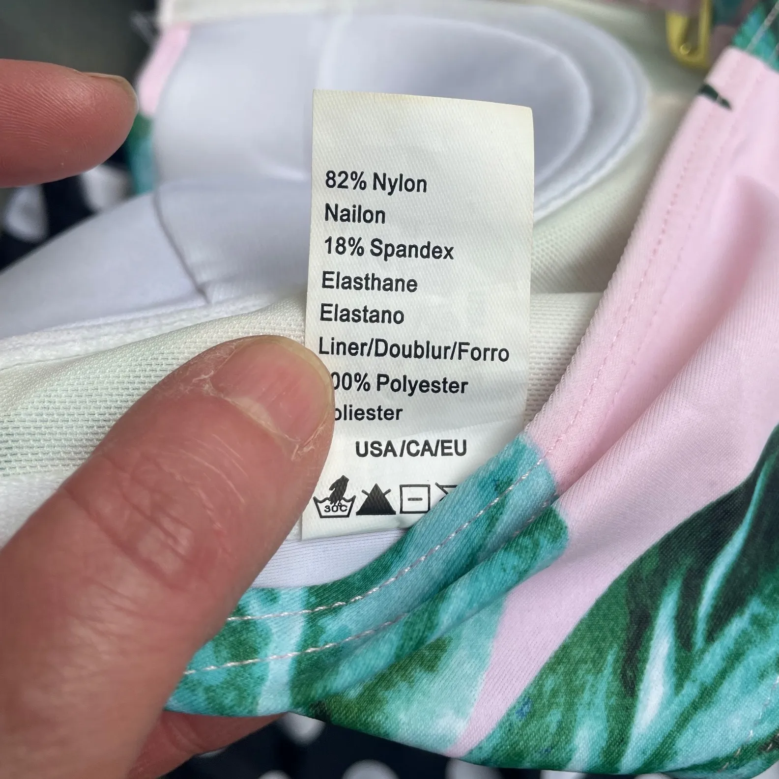 Coco Ship Ruffle Flounce Bikini Swimsuit Tropical Polka Dot‎ High Waist XL - Image 8