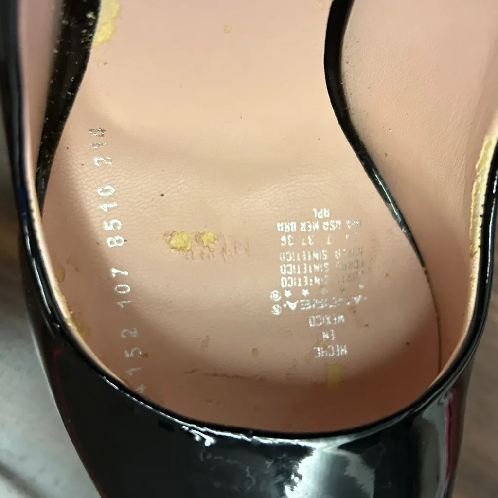 Heels Andrea Black Patent Leather Heels size 7 Like New Shiny! Stand Out!! - Image 10