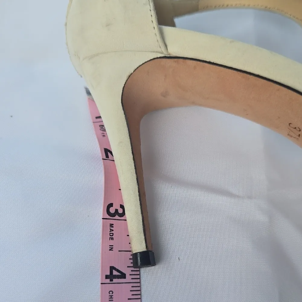 Jimmy Choo Tie up Pumps Eggshell Off white Weave Texture 37.5 - Image 5