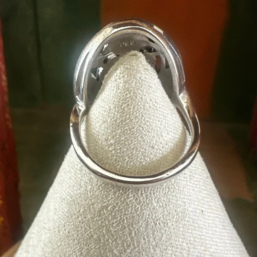 BBJ Sterling Silver Baroque Pearl Statement Ring - Image 4