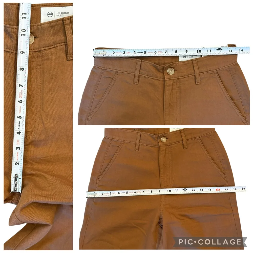 Adriano Goldschmied AG Stella Low Slung Palazzo Pants Wide Leg Trousers Linen 24 - Image 7