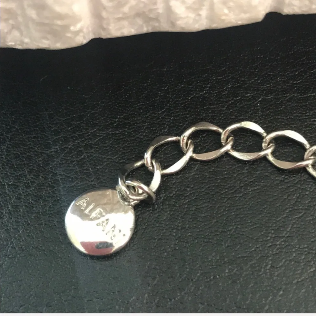 Alfani Silver tone multi strand Teardrop necklace - Image 4