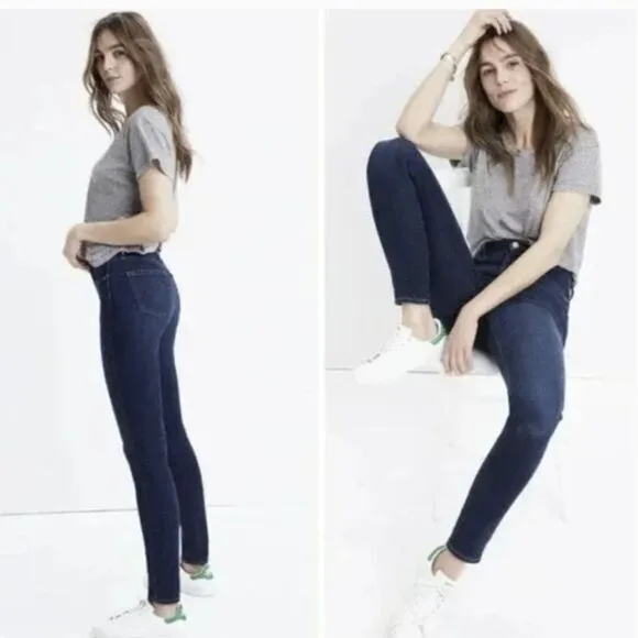 Madewell 10" High-Rise Skinny Jeans in Hayes‎ Wash, 26 - Image 3