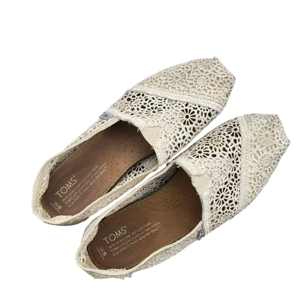 Toms Cream Perforated Flats for Elegant Comfort - Image 2