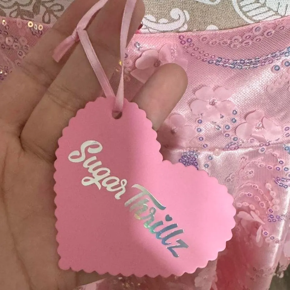 Sugar Thrillz NWT Dollskill Sequin Pink Beaded Cami XXL Pastel Goth Y2K Mcing - Image 7