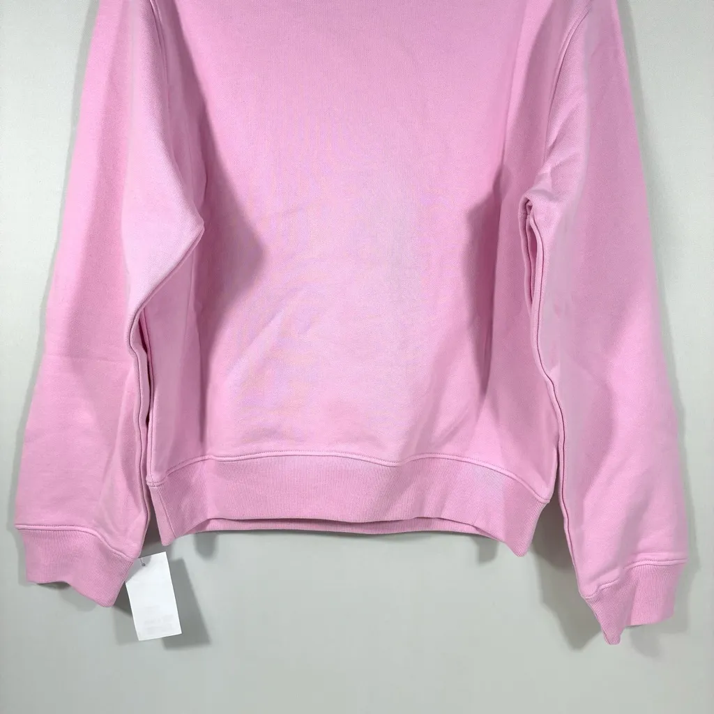 Moschino Couture Logo Double Question Mark Crewneck Sweatshirt Pink US 8 NWT - Image 15