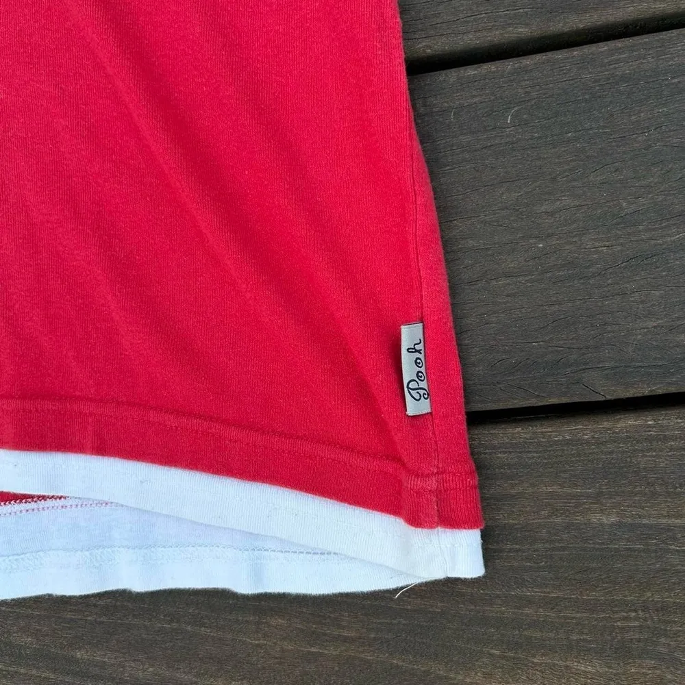 Disney Winnie the Pooh Red/White Layered Embroidered Tigger and Piglet - Image 3