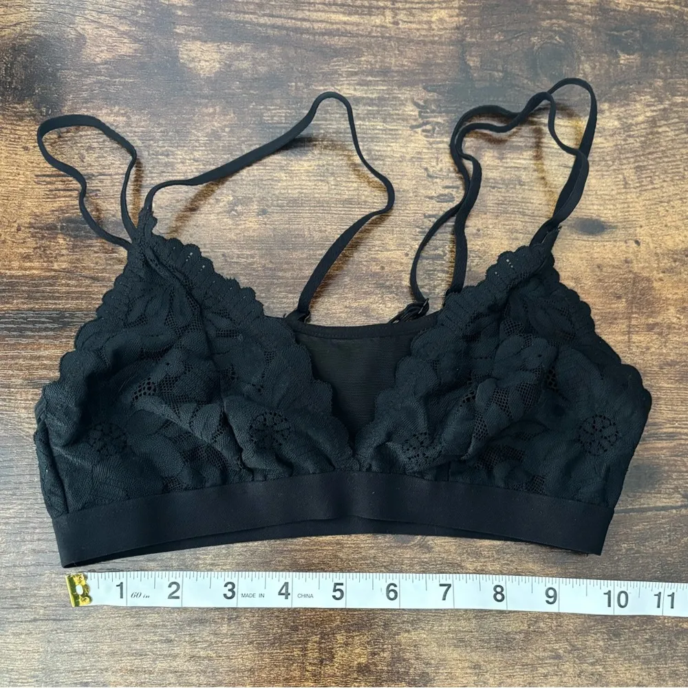 Auden Black Lace Unlined Bralette Size XS - Image 4