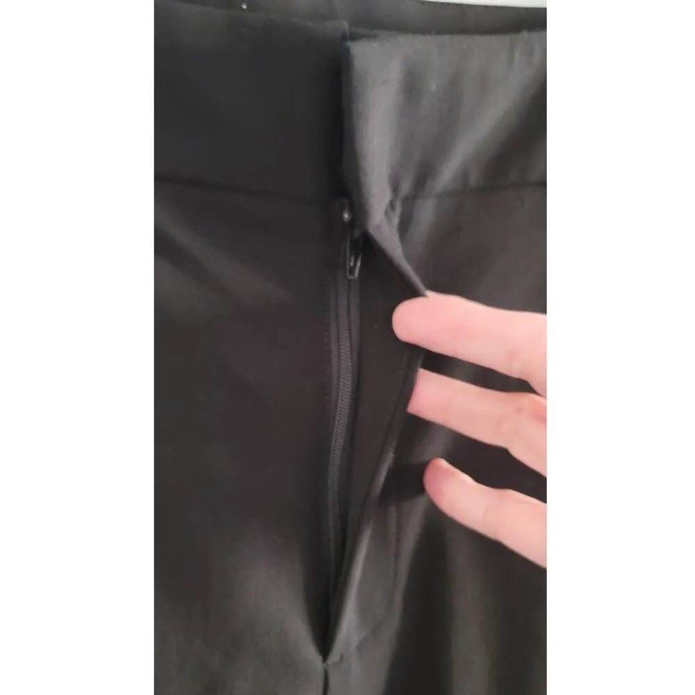 Vince High Waist Cigarette Stretch Cropped Pants Black 14 - Image 9