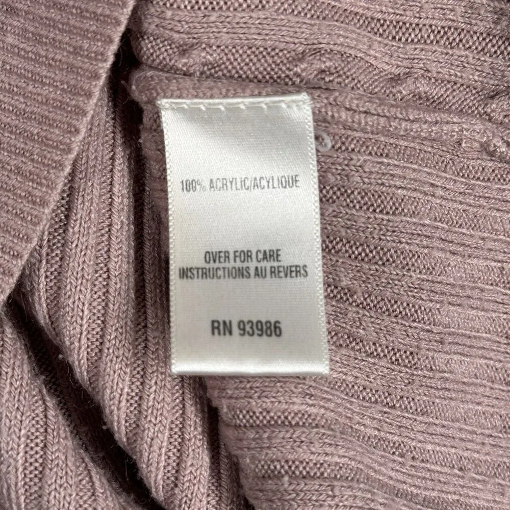 Casual Corner Annex Sweater Womens Medium Soft Pink Vintage Y2K Bohemian Cottage - Image 7