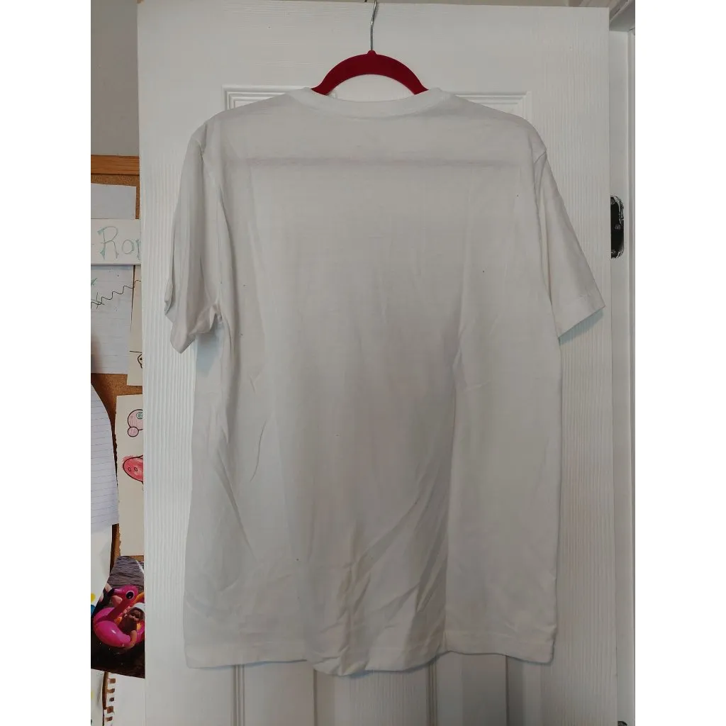 White Graphic Tee Shirt With "Jesus Take The Wheel" Off - Image 3