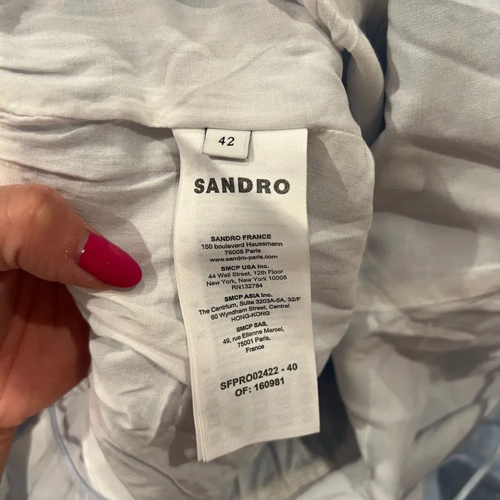 Sandro Lester strappy linen blend dress - Image 7