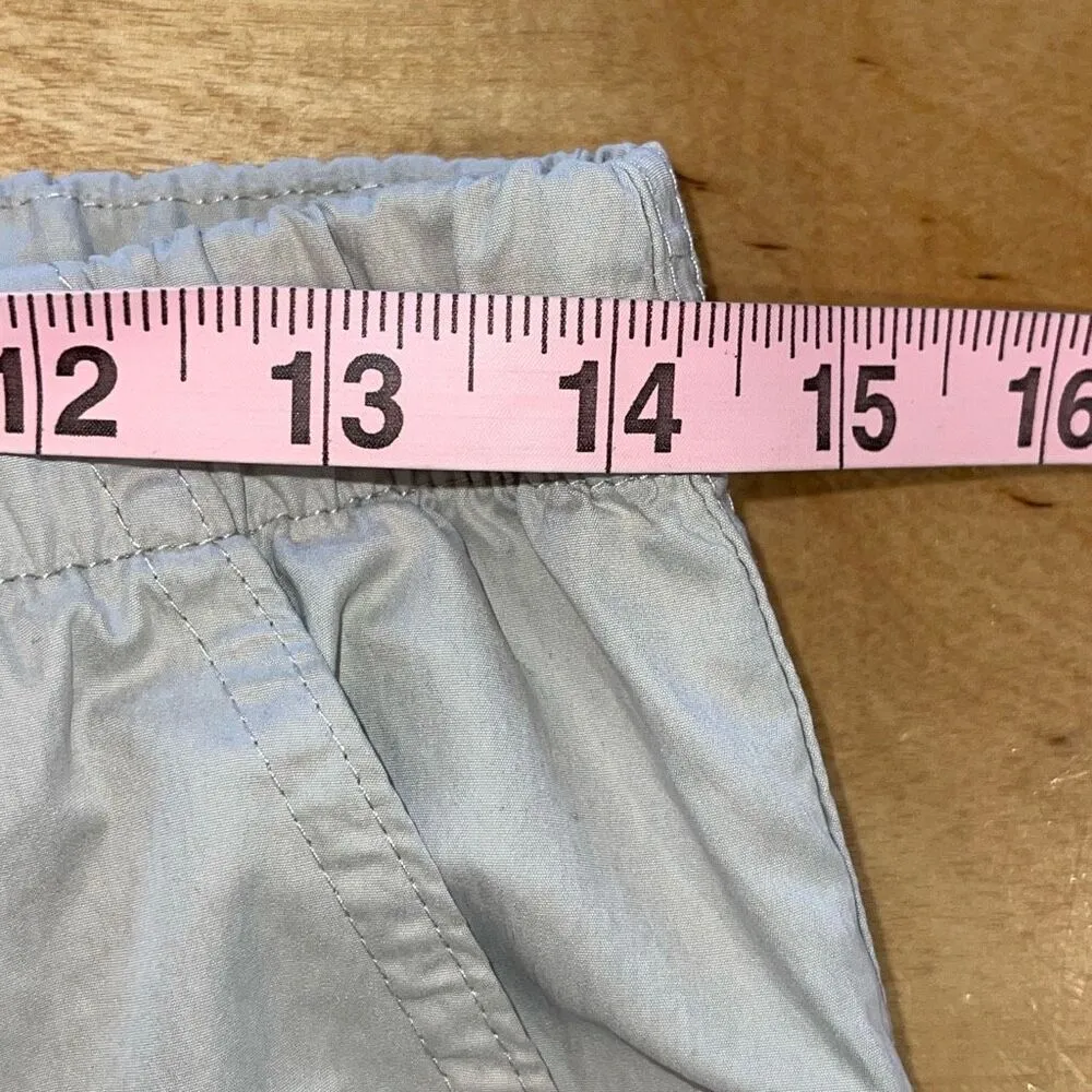 Zara Womens Elastic Waist Pull On Relaxed Cargo Parachute Jogger Pants Stone Gra - Image 11